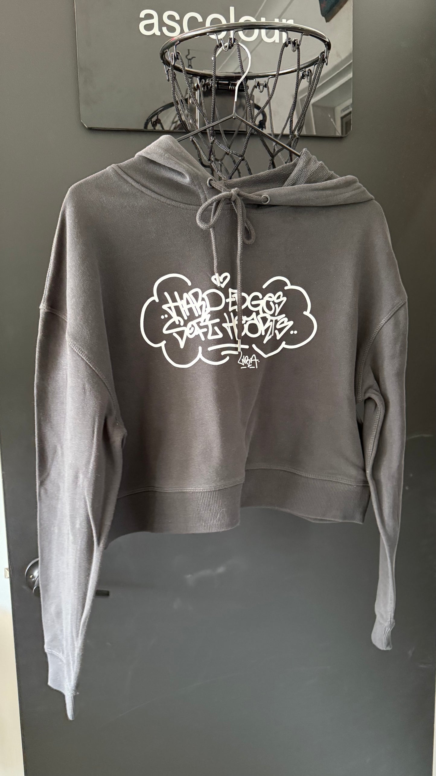 SOFT HEARTS CROP HOOD